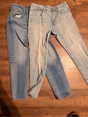 American Eagle Outfitters Light & Mid Wash Men’s Athletic Fit Jeans (Pair)